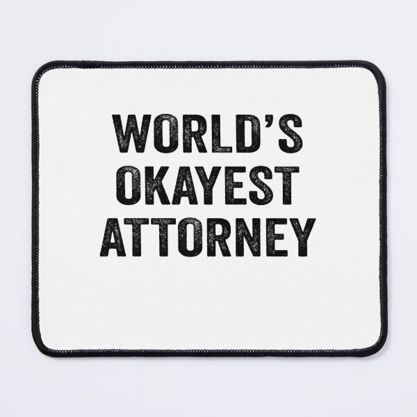 Item preview, World's okayest attorney Shirt, Funny attorney Dad Husband Womens Boyfriend Birthday Christmas Gift idea designed and sold by xlnv.