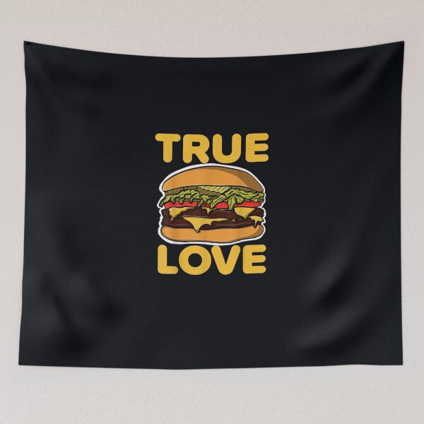 Item preview, Double Cheeseburger True Love Hamburger Novelty Burger Art designed and sold by DeannaMarks.