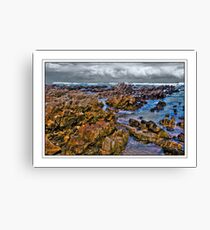 Low tide on the Rocks Canvas Print