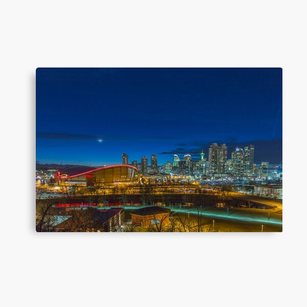 Calgary at twilight Canvas Print
