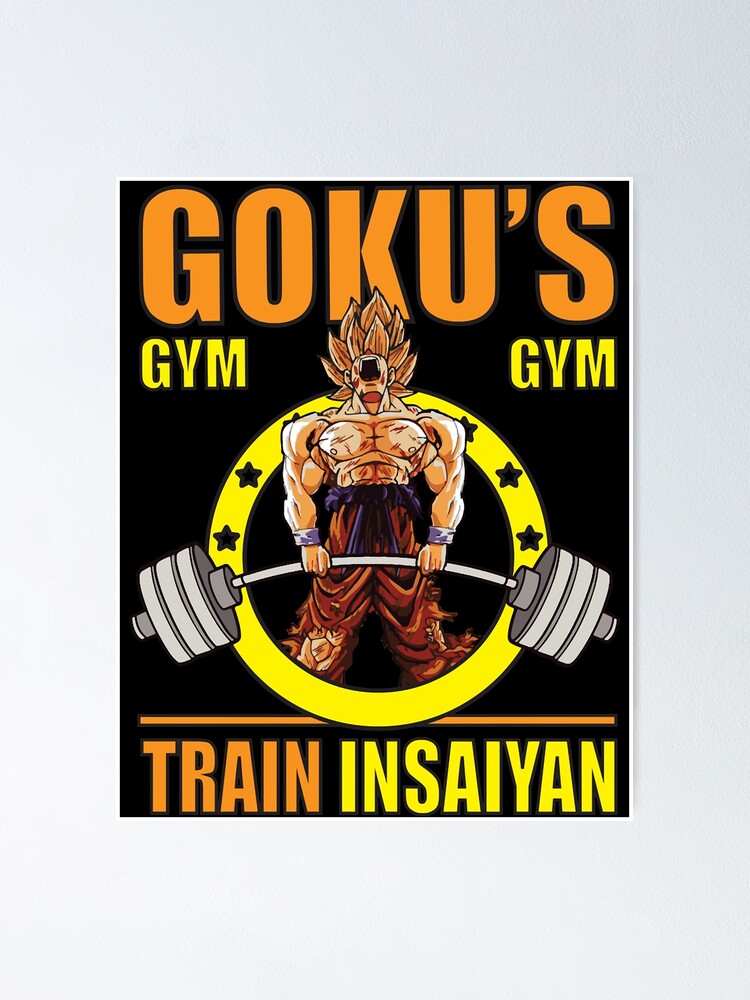 Póster «Gimnasio de Goku - Entrenar Insaiyan - Peso muerto» de edwardspm695  | Redbubble