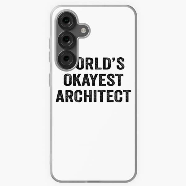 Item preview, World's okayest Architect Shirt, Funny Architect Dad Husband Womens Boyfriend Birthday Christmas Gift idea designed and sold by xlnv.