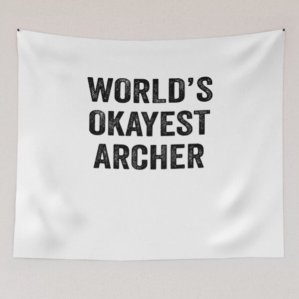 Item preview, World's okayest archer Shirt, Funny archer Dad Husband Womens Boyfriend Birthday Christmas Gift idea designed and sold by xlnv.