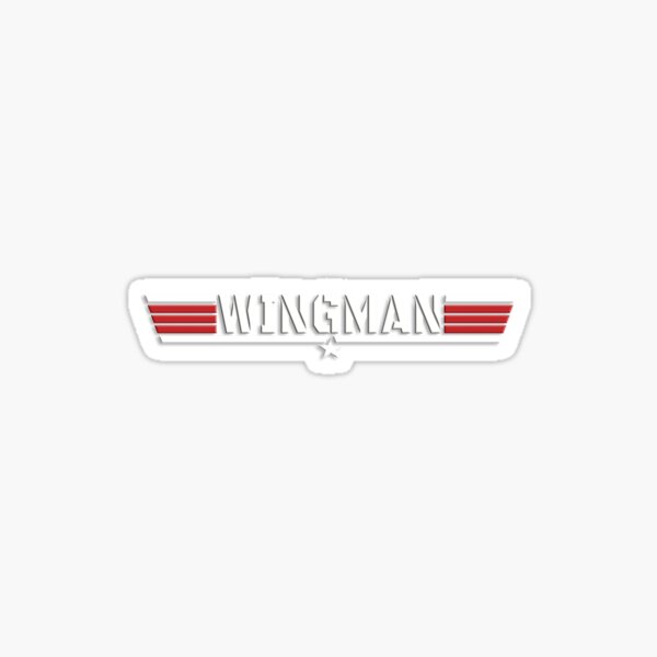 Wingman Top Gun Fighter Pilot Sticker For Sale By Dm360studio Redbubble