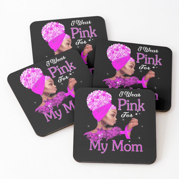 Item preview, Breast Cancer Awareness Black Girl I Wear Pink For My Mom designed and sold by tenjun16.