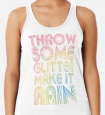 Wirf einen Glitter Lass es regnen Tanktop für Frauen