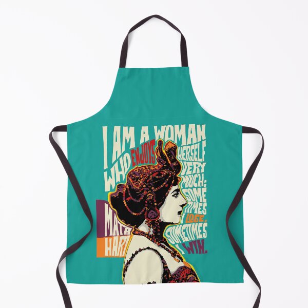 Item preview, Mata Hari, Pop Art Style Portrait of Famous Icons And Their Inspirational Quotes designed and sold by BONBcreative.