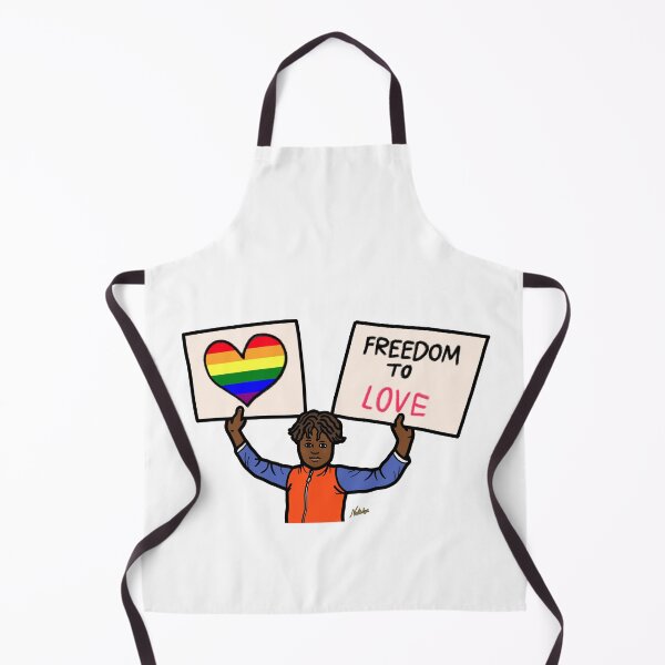 Item preview, Person holding sign freedom love gay pride lgbtq designed and sold by Nalidsa Sukprasert.