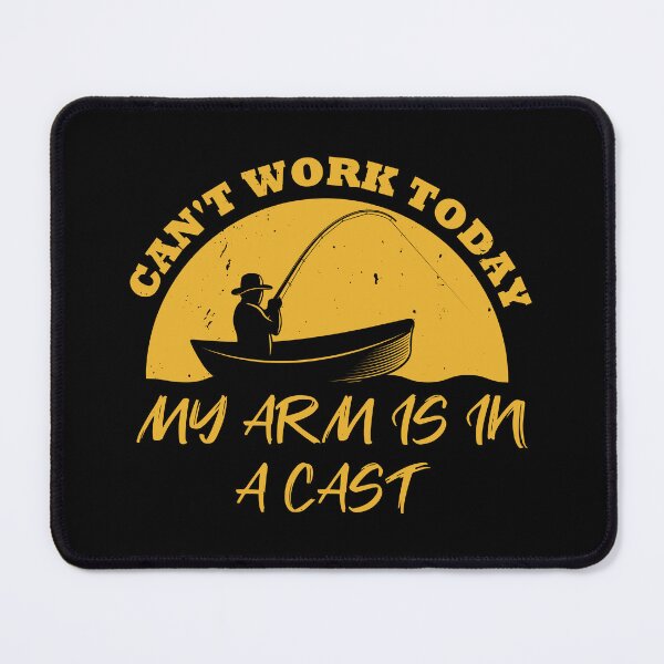 Item preview, Cant Work Today My Arm is in A Cast Funny Fishing Distressed Design for Fisher and Fisherman Gift designed and sold by TheMugsZone.