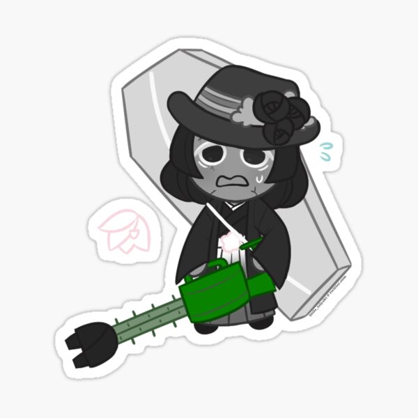 Black Rose Cookie Sticker