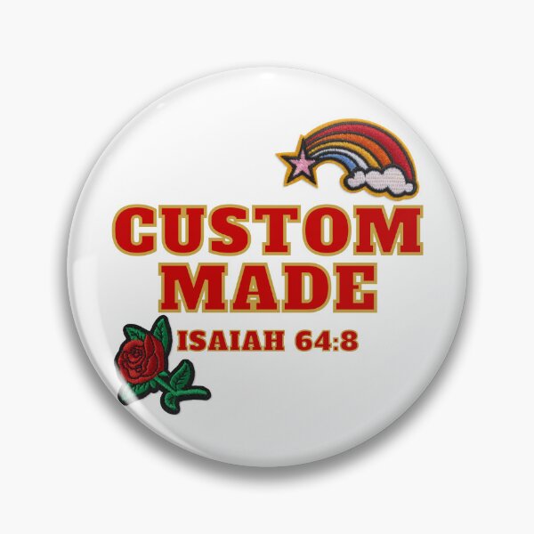 Item preview, Custom Made varsity jacket style patches Christian Bible verse Isaiah 64:8 designed and sold by Emily Roberts.