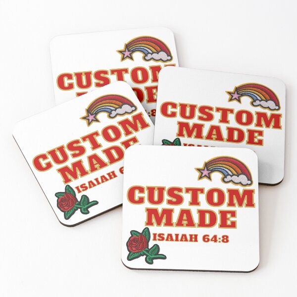 Item preview, Custom Made varsity jacket style patches Christian Bible verse Isaiah 64:8 designed and sold by Emily Roberts.