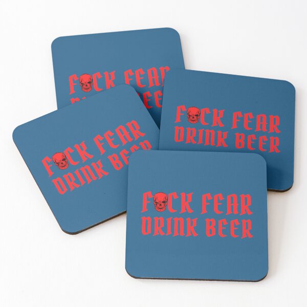 Item preview, Fuck Fear Drink Beer - Red Skull   designed and sold by aereukdaeuyer.