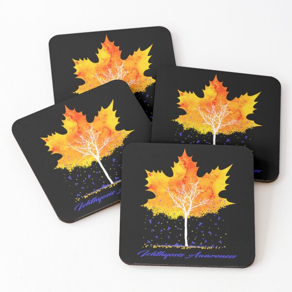 Item preview, Ichthyosis Awareness Maple Leaf Autumn Tree Orange Fall Leaves Season designed and sold by Sabfit.