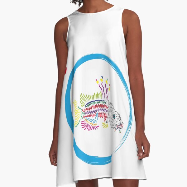 Koi A-Linien Kleid