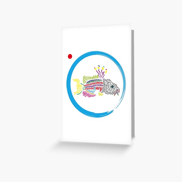 Koi Grußkarte