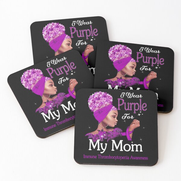Item preview, Immune Thrombocytopenia Awareness Black Girl I Wear Purple For My Mom designed and sold by tenjun16.