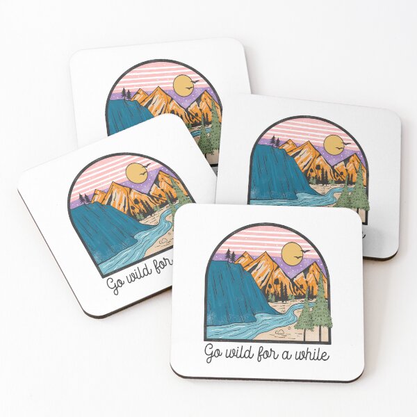 Item preview, Going wild for a while, funny adventure motivational art, camping quote 2022-2023 designed and sold by Nicedeco.