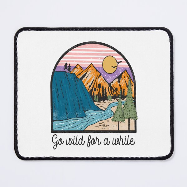 Item preview, Going wild for a while, funny adventure motivational art, camping quote 2022-2023 designed and sold by Nicedeco.
