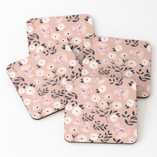 Item preview, Pink water colour flowers designed and sold by baheeya.
