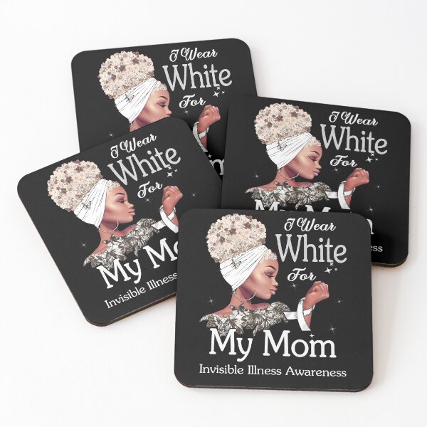 Item preview, Invisible Illness Awareness Black Girl I Wear White For My Mom designed and sold by tenjun16.