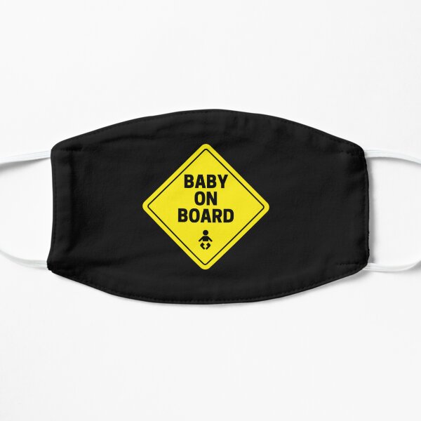 baby on board Flat Mask