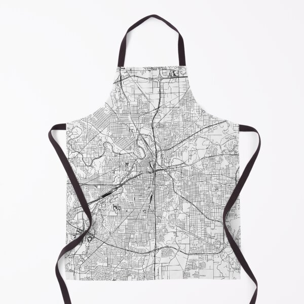 Item preview, Mapa blanco de Fort Worth designed and sold by multiplicitymap.