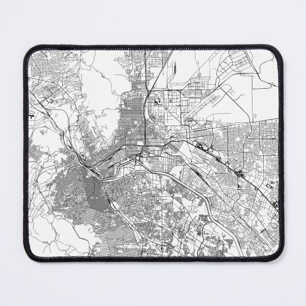 Item preview, El Paso White Map designed and sold by multiplicitymap.