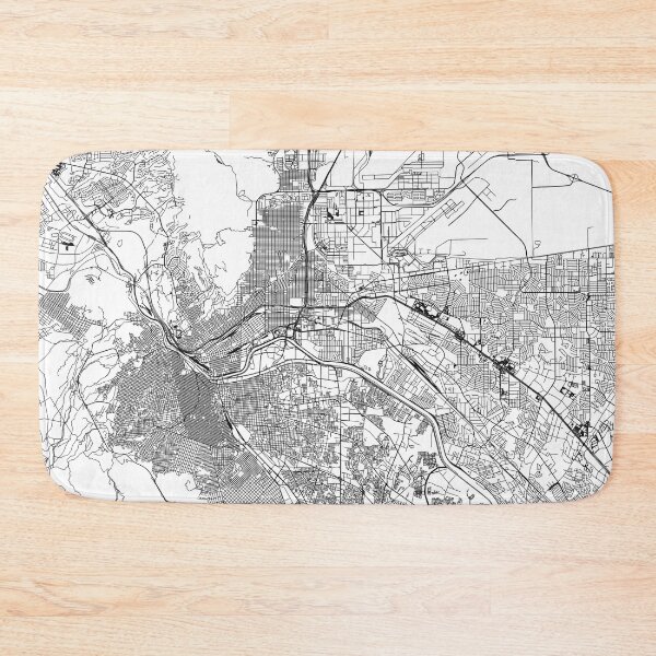 Item preview, El Paso White Map designed and sold by multiplicitymap.