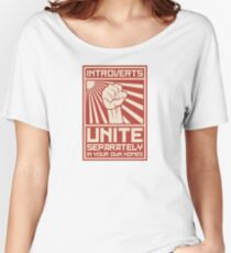 Introverts Unite Separately In Your Own Homes Women's Relaxed Fit T-Shirt