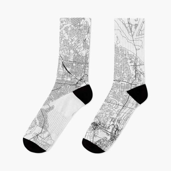 Item preview, Jacksonville White Map designed and sold by multiplicitymap.