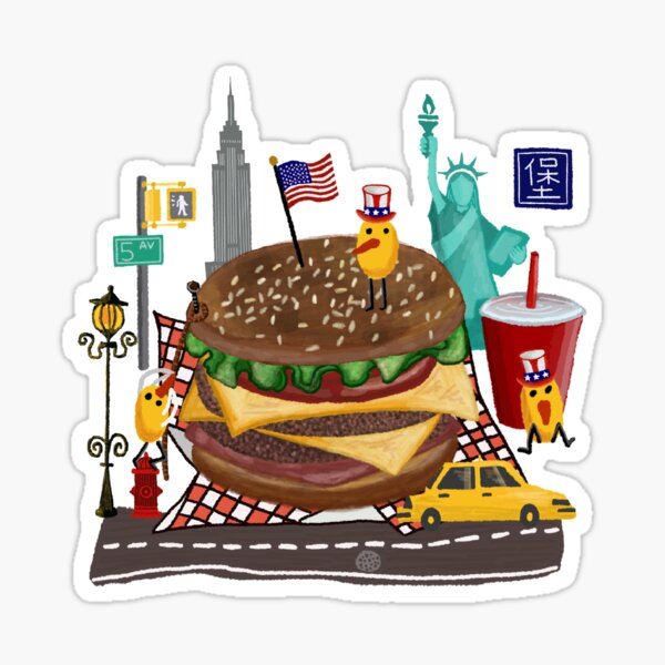 Big Mac Burger Stickers for Sale