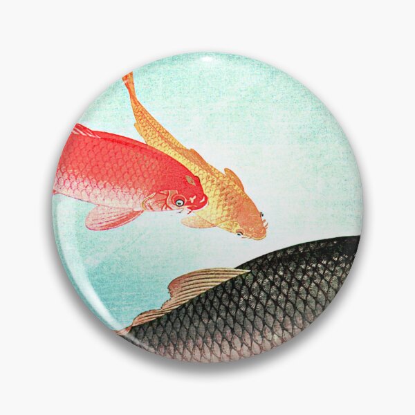 Item preview, Common and Golden Carp 1935 by Ohara Koson designed and sold by RyanCaudell.