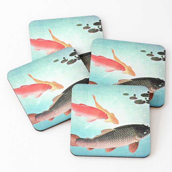 Item preview, Common and Golden Carp 1935 by Ohara Koson designed and sold by RyanCaudell.