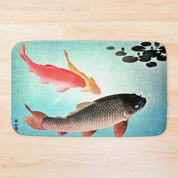 Item preview, Common and Golden Carp 1935 by Ohara Koson designed and sold by RyanCaudell.