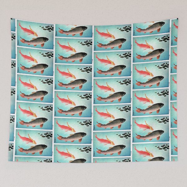 Item preview, Common and Golden Carp 1935 by Ohara Koson designed and sold by RyanCaudell.