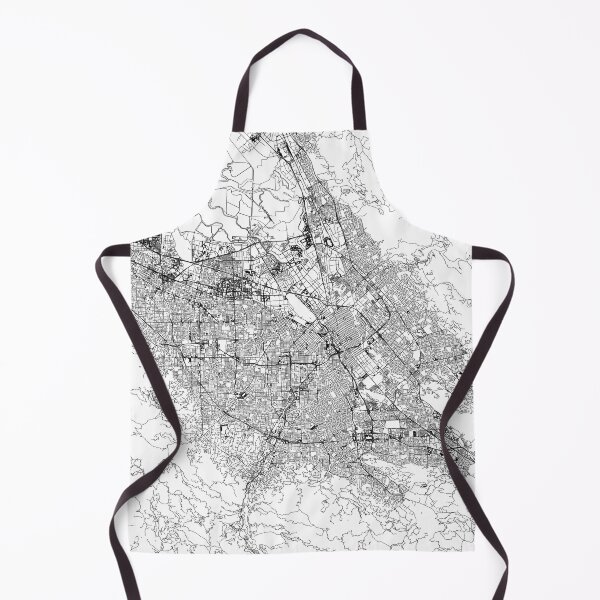 Item preview, San Jose White Map designed and sold by multiplicitymap.