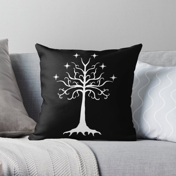 Logo White Throw Pillow