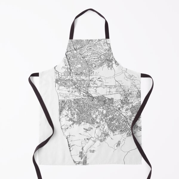 Item preview, Tijuana White Map designed and sold by multiplicitymap.