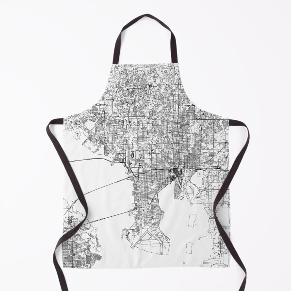 Artikelvorschau, Tampa Weiße Karte entworfen und verkauft von multiplicitymap.