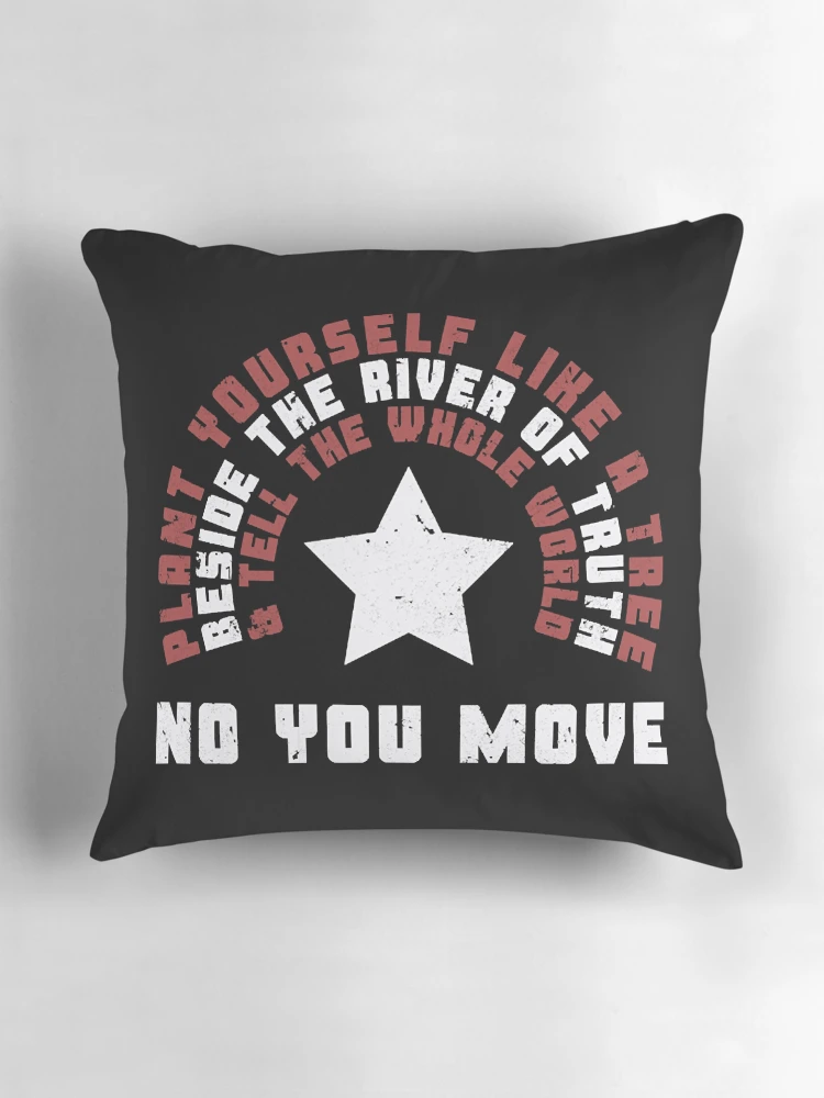 Aperçu 3 sur 4. Coussin avec l'œuvre Non tu bouges créée et vendue par Megamek02.