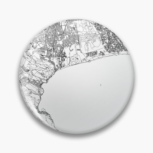 Item preview, Cape Town White Map designed and sold by multiplicitymap.