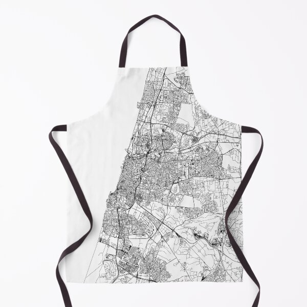 Item preview, Tel Aviv White Map designed and sold by multiplicitymap.