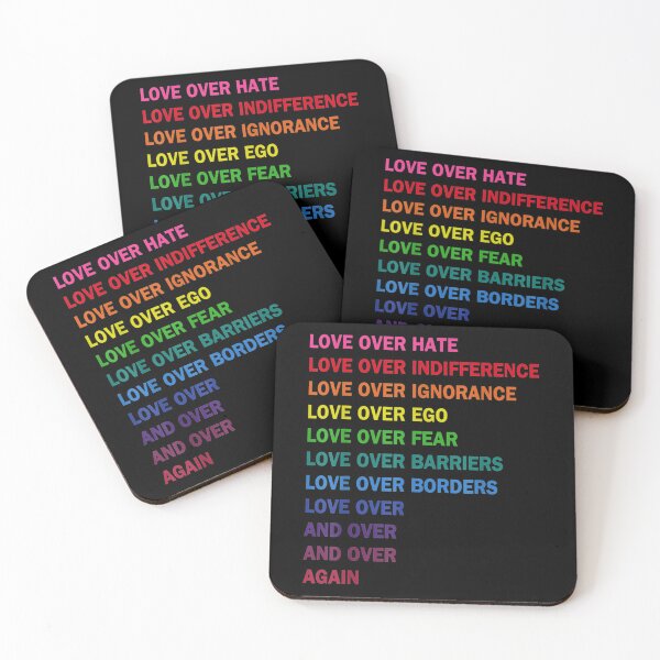 Item preview, love over hate, love over indifference LGB designed and sold by Lutz Lindner.