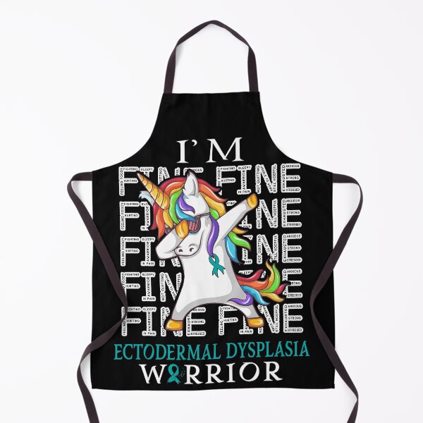 Item preview, Unicorn Ectodermal Dysplasia Warrior I'm Fine Ectodermal Dysplasia Awareness designed and sold by Hatjar.