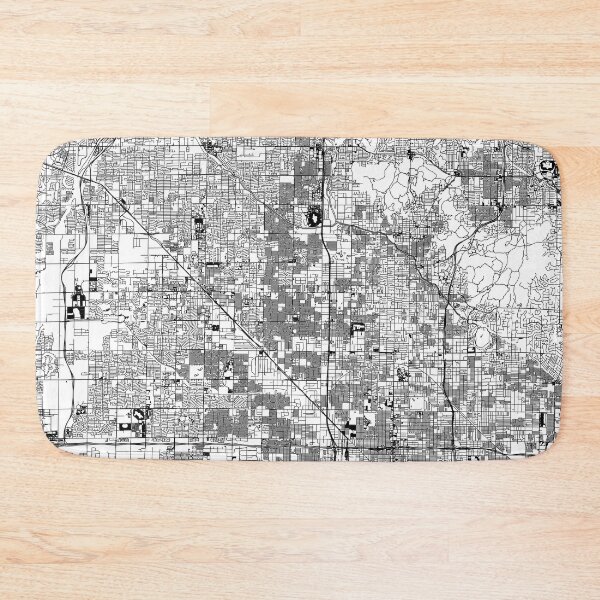 Item preview, Phoenix White Map designed and sold by multiplicitymap.