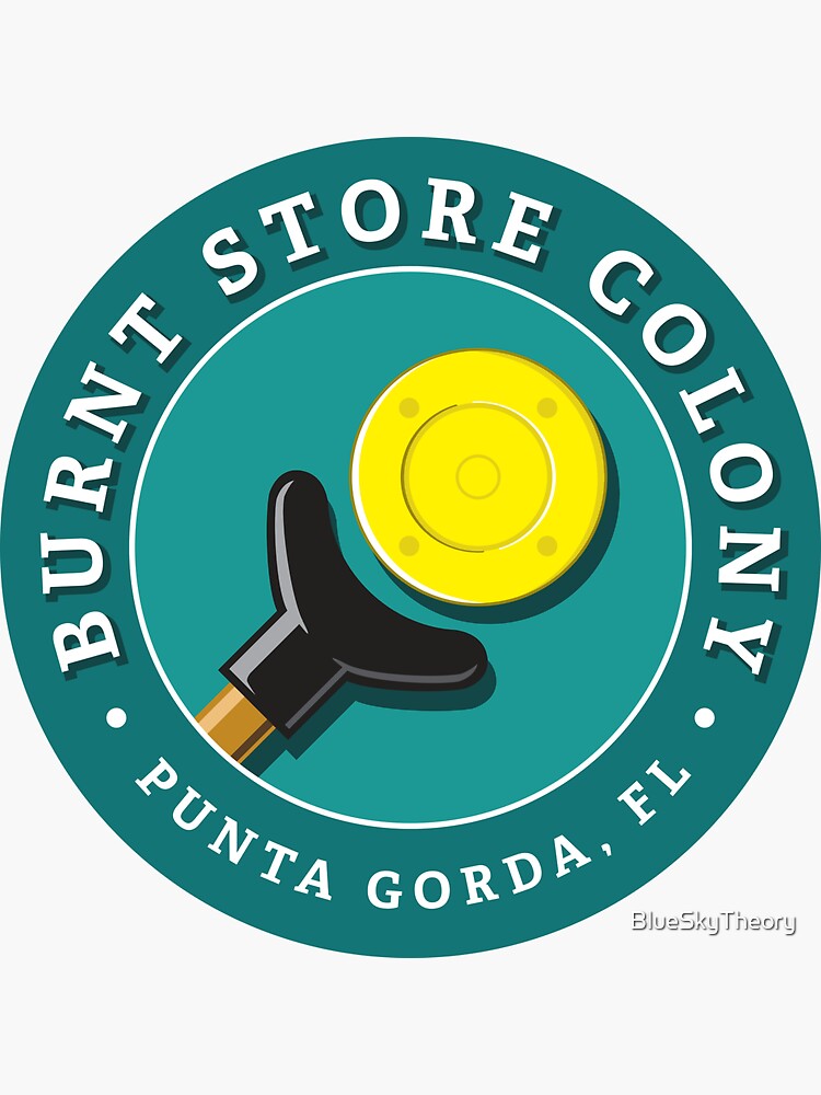 "Burnt Store Colony Spirit Wear Shuffleboard 01" Sticker by