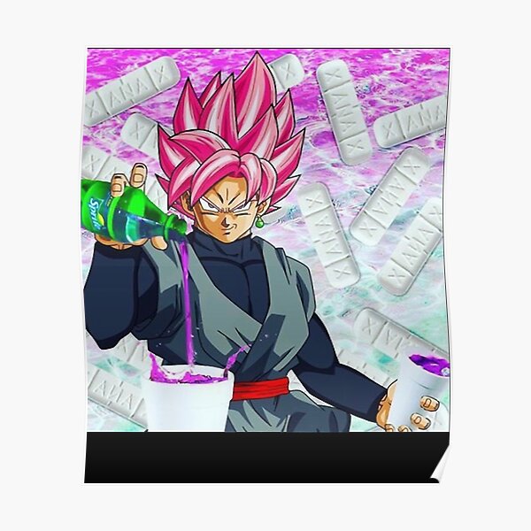 Goku Black Pours A Cup Of Lean Classic Perfect Tsaiyan T Poster For Sale By 3390