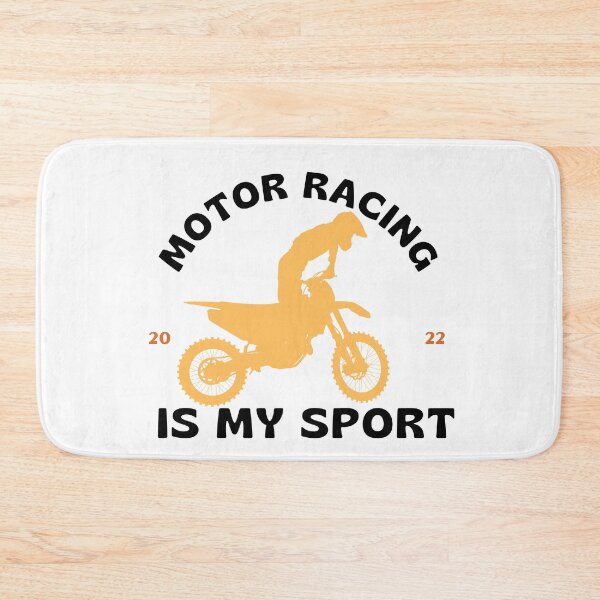 Item preview, motor racing is my sport 2022 with orange and black colors designed and sold by sama-stylish.