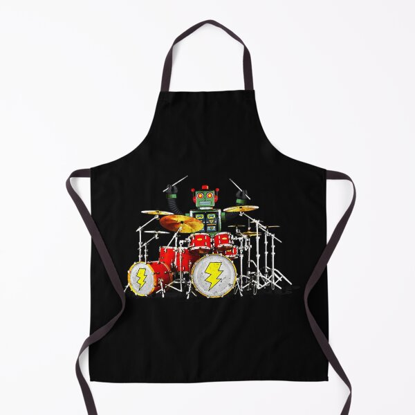 Item preview, Cool Tees Drummer Robot Rock T-Shirt designed and sold by Iadiena09.
